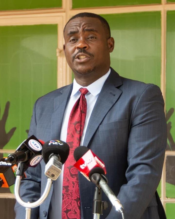 Cleophas Malala speaking at a DCP podium